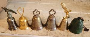 lot 190 image: LOT OF COLLECTIBLE BELLS AS SHOWN.