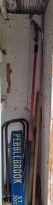 lot 213 image: TELESCOPING TREE PRUNER AND MORE AS SHOWN.