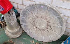 lot 237 image: BIRDBATH AS SHOWN. SEE CONDITION.