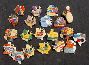 lot 263 image: LOT OF COLLECTIBLE PINS AS SHOWN.
