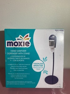 lot 45 image: New Moxie Hand Sanitzer Dispenser With Stand Model #0914685 Touchless Operation