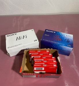 lot 46 image: Lot of 3 Boxes - New Sony Audio Cassettes - As Shown