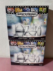 lot 62 image: Lot of 2 - New Spheric Design Mind Is Open 9 Piece Color Kits - Coral