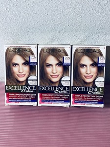 lot 63 image: Lot of 3 - New Loreal Paris Excellence Creme Hair Color 7.5N Neutral Dark Blonde