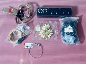lot 103 image: Lot of New Mixed Costume Jewelry Includes Earrings, Bracelets & Necklace - Generous Qty