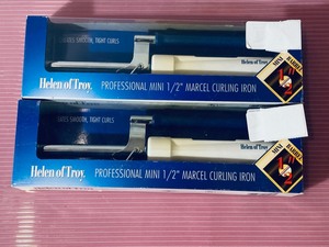 lot 109 image: Lot of 2 - New Helen of Troy Professional Mini 12 Marcel Curling Iron - White
