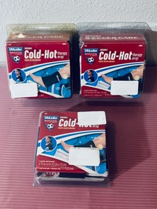 lot 129 image: Lot of 3 - New Mueller Soccer Care Reusable Cold-Hot Therapy Wraps - Black
