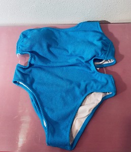lot 143 image: New Shade & Shore Womens Pucker Textured One Shoulder One Piece Swimsuit Size XL (16 - 18) Bright BlueAFB79