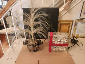 lot 22 image: Vintage star light - fiber optics 7 glass block of lights