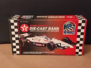 lot 57 image: Mario Andretti Texaco #6 - 124 scale die cast Indy car - 1994