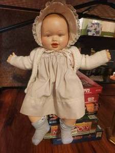 lot 81 image: Vintage porcelain hand crafted doll