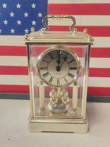 lot 136 image: Vintage Elgins quartz mantel clock