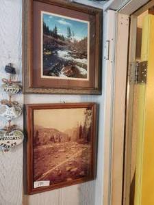 lot 180 image: Framed  outdoor scenery wall art