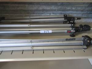 lot 67 image: 3 bogen photography tripods