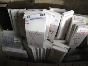 lot 93 image: large lot of new and some bad screen replacements for the iphone 566plus