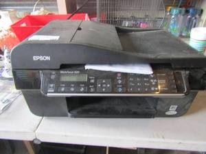 lot 166 image: epson workforce 520 printer,copier,scanner and fax comes with original paperwork and has cord