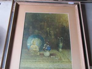 lot 170 image: paul king framed vietnem art 37x33