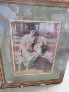 lot 172 image: 37x31 framed mother and child photo artist unknown