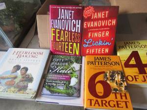lot 184 image: book lot arthur includes marolin brass, janet evanovich, james patterson and more