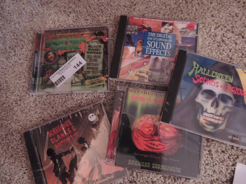 lot 144 image: Halloween and sound effects CDs...