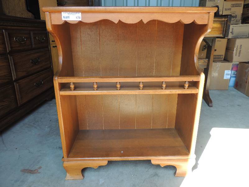 lot 178 image: light brown shelf...