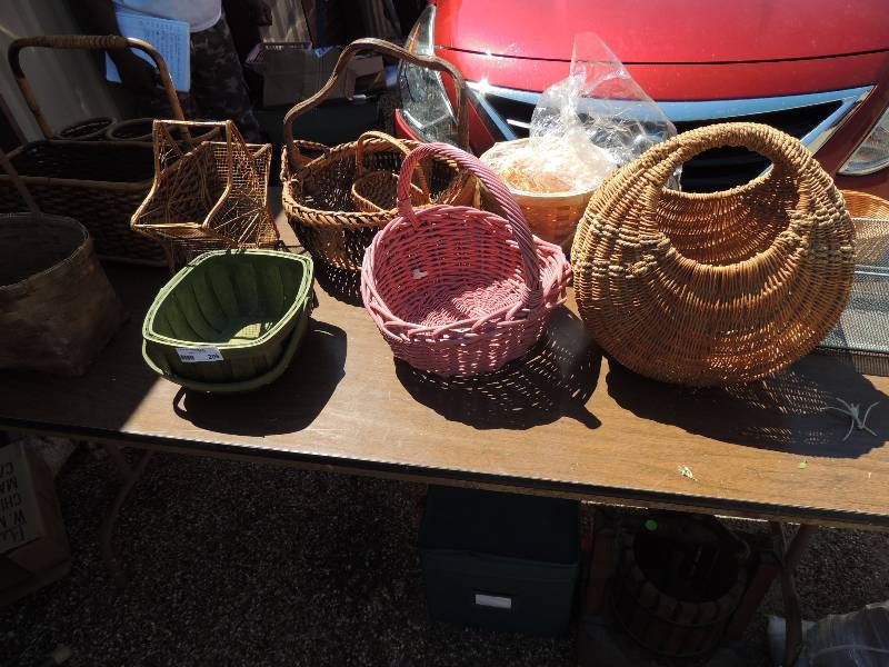 lot 209 image: 12 wicker baskets...