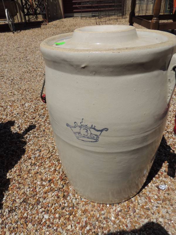 lot 217 image: Crock pottery with Handles...