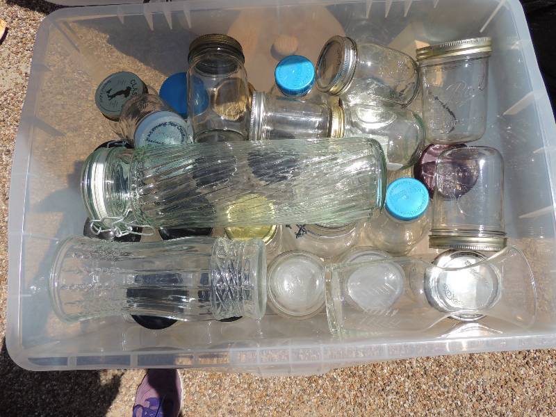 lot 220 image: Assorted Jars and 2 Flower vases...