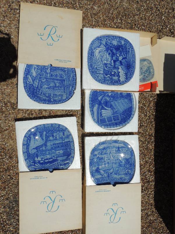 lot 225 image: Swedish collector plates x5...