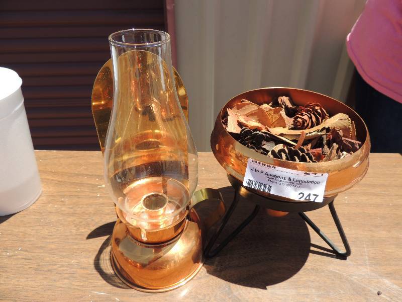 lot 247 image: oil lamp...