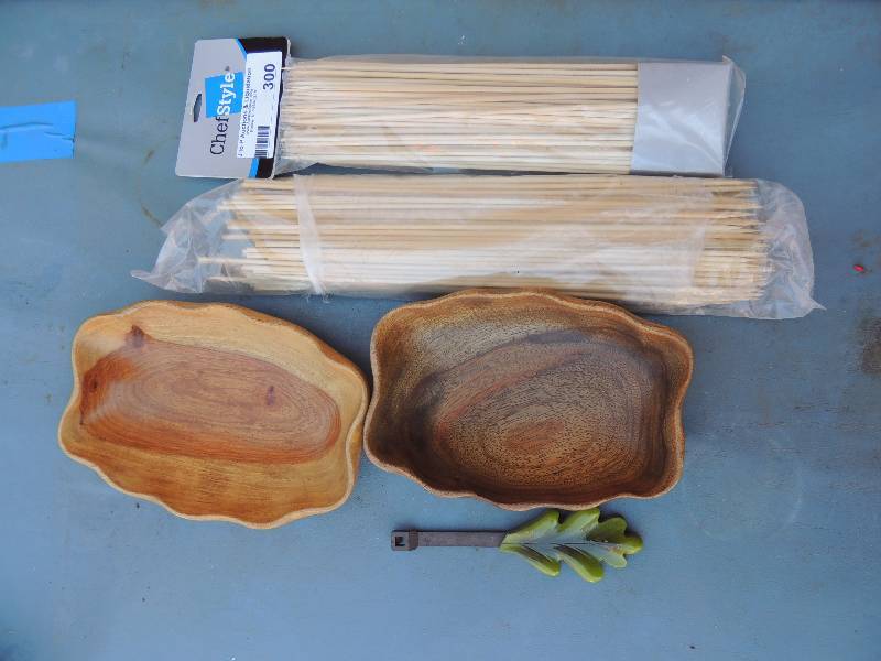 lot 300 image: Chef styleWOODEN SKEWERS ,  Phillip...