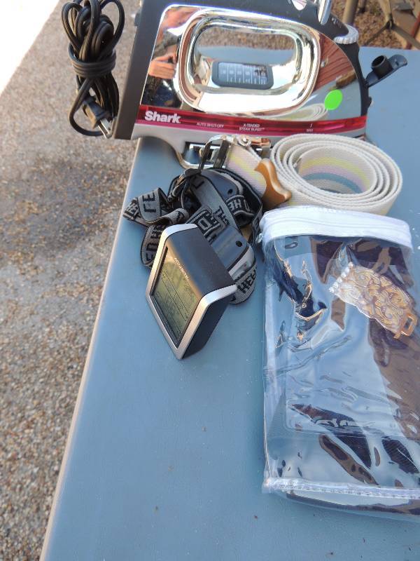 lot 301 image: Shark Iron, GAIT BELT,  etc...
