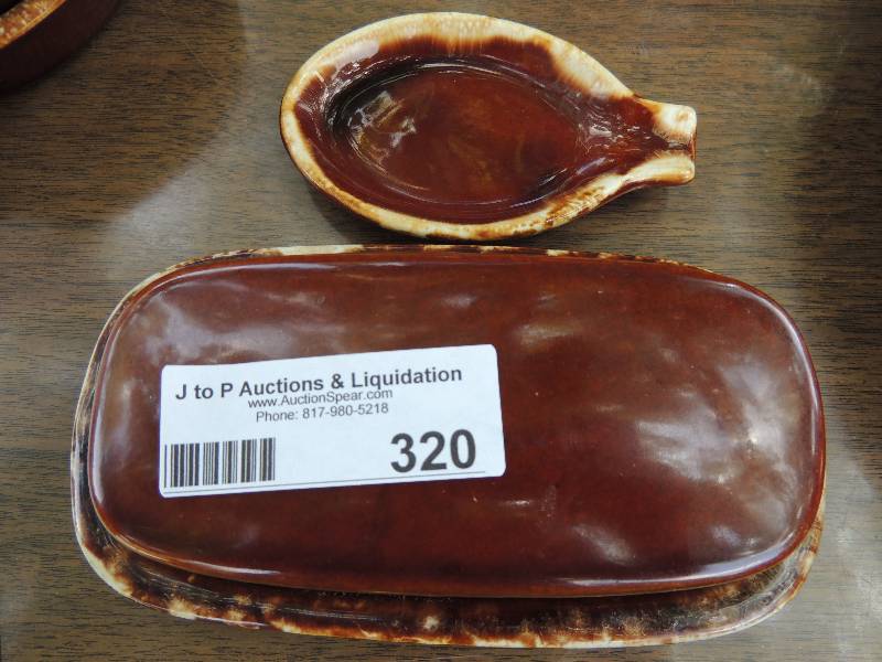 lot 320 image: Vintage Kathy Kale Pottery Brown Dr...