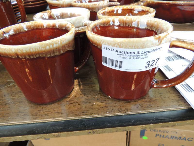 lot 327 image: MCCOY POTTERY   4 Coffee Cups...