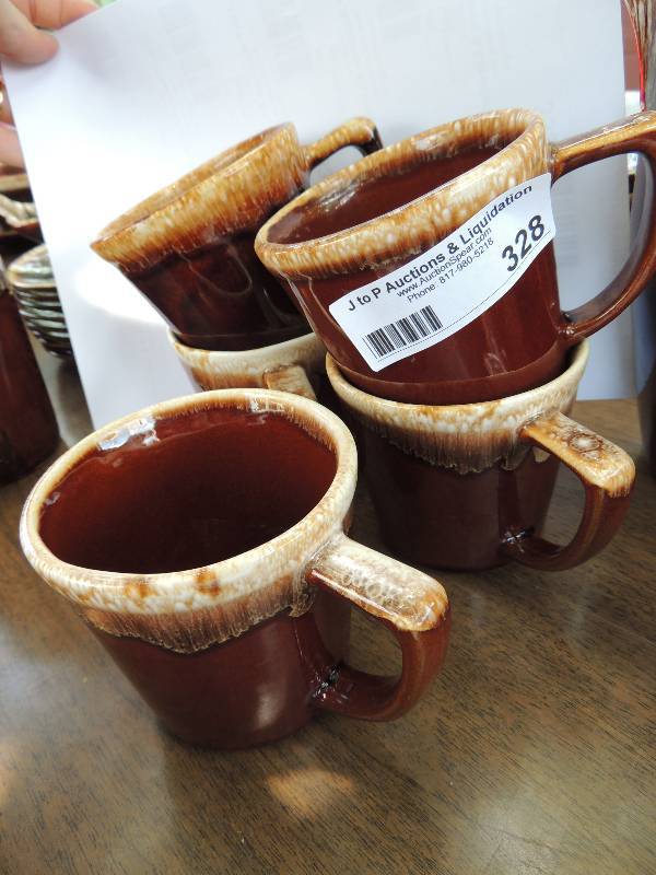 lot 328 image: MCCOY POTTERY  5  Coffee Cups...