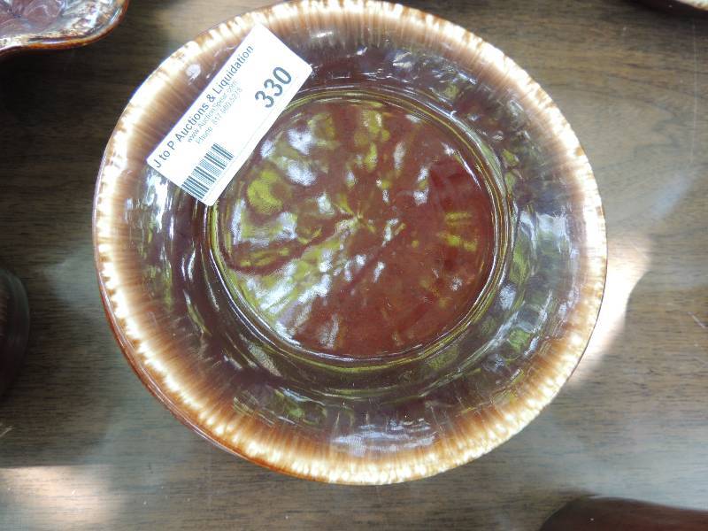 lot 330 image: Vintage Kathy Kale Pottery Brown Dr...