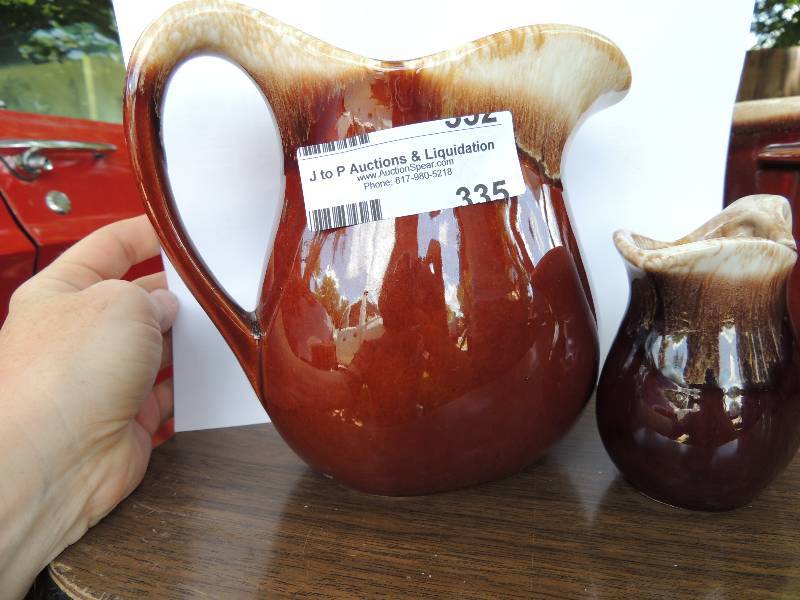 lot 335 image: 2 McCoy Pitchers - McCoy Brown Drip...