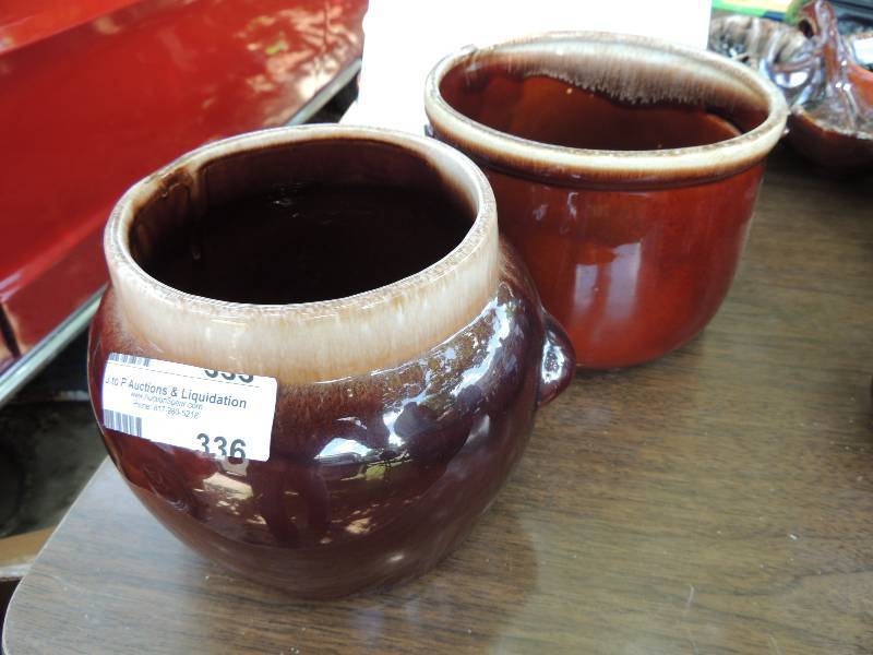 lot 336 image: Vintage Kathy Kale Pottery Brown Dr...