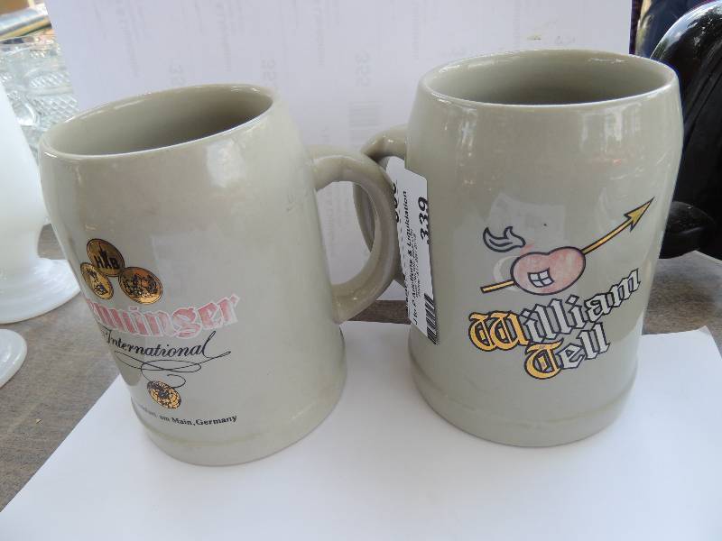 lot 339 image: William Till Steins  Beer Mugs...