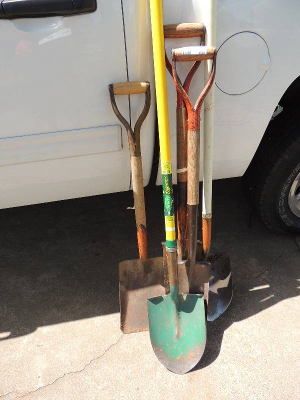 lot 431 image: 5 shovels...