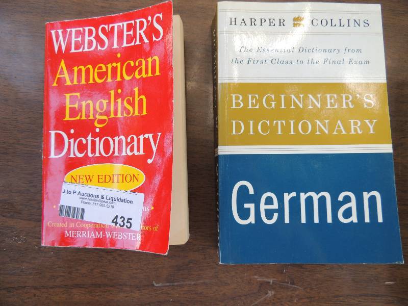lot 435 image: American Webster Dictionary and Ger...
