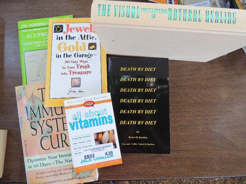lot 436 image: Books - All about vitamins, acupun...