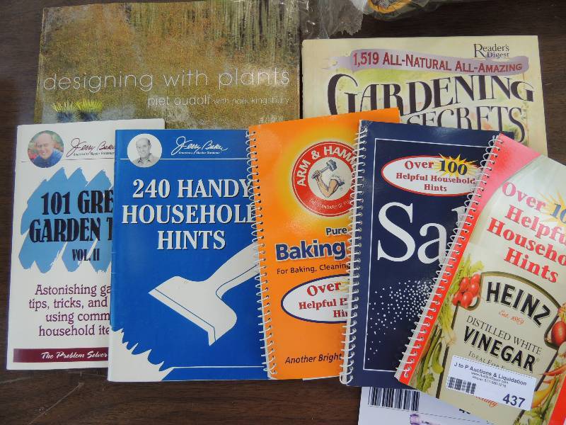 lot 437 image: 4 household books and 3 gardening b...
