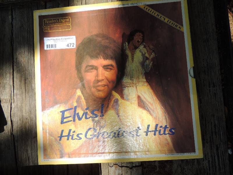 lot 472 image: Elviss Great Hits Vinyl Records...