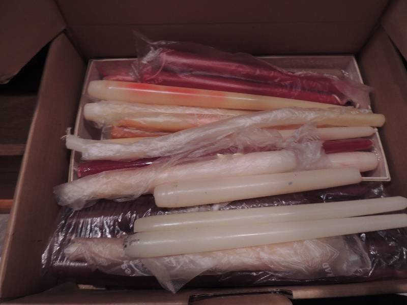 lot 113 image: Taper candles 6, 8, 10 and 12...