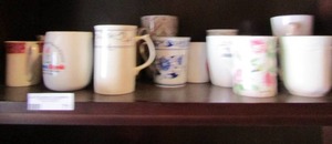 lot 71 image: Large lot of various kinds of coffee mugs glass and plastic