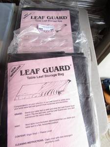 lot 88 image: Ventura Table cloth NEW, 6084, New Table leaf storage guard bags black nip