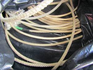 lot 116 image: 2 like new Horse Lasso, in bag to keep together,