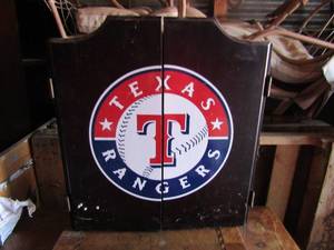 lot 13 image: Texas Rangers dart board also keeps score