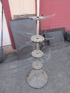 lot 29 image: metal display shelf 66 inches tall